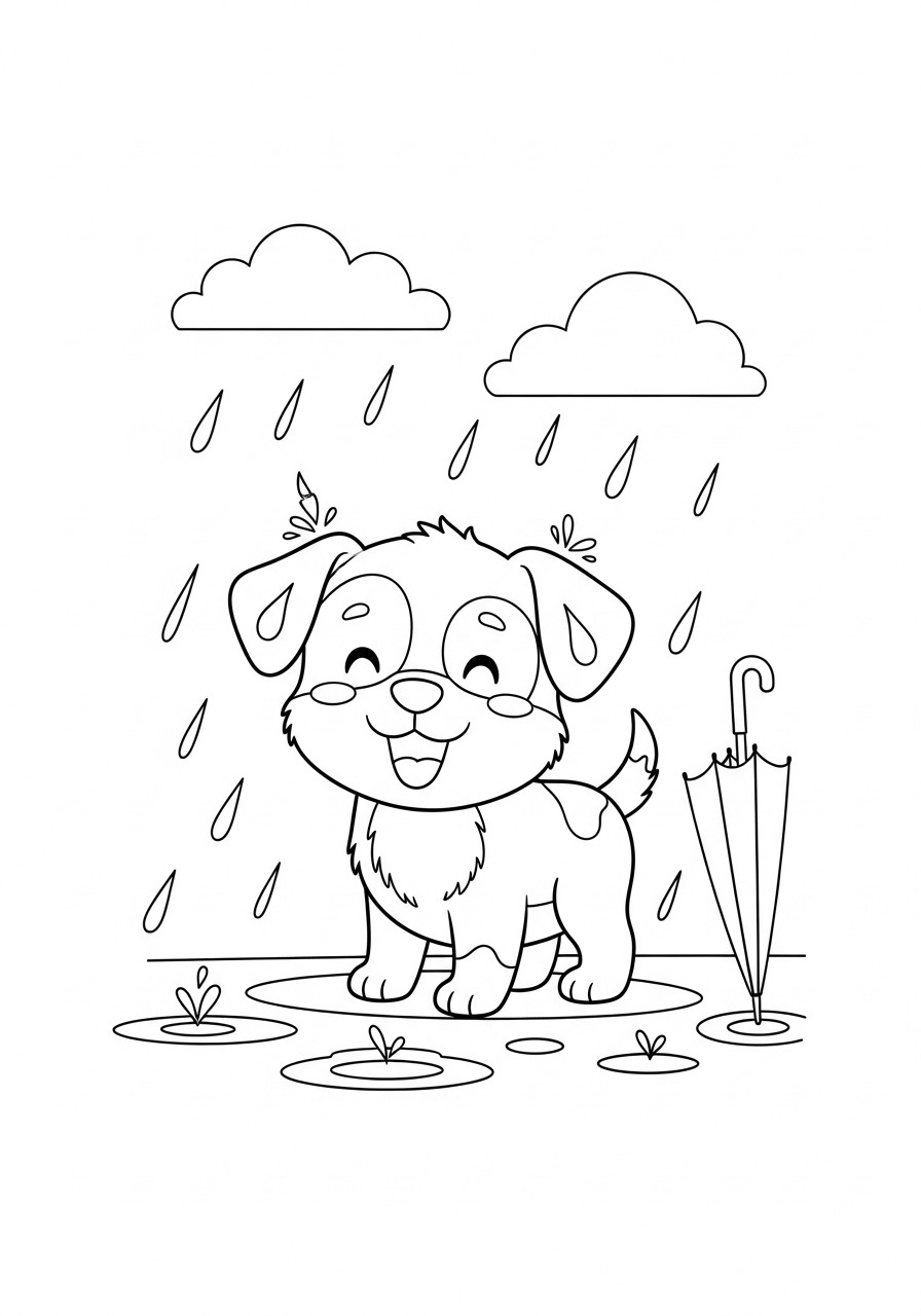 Home 16 cute puppy coloring pages