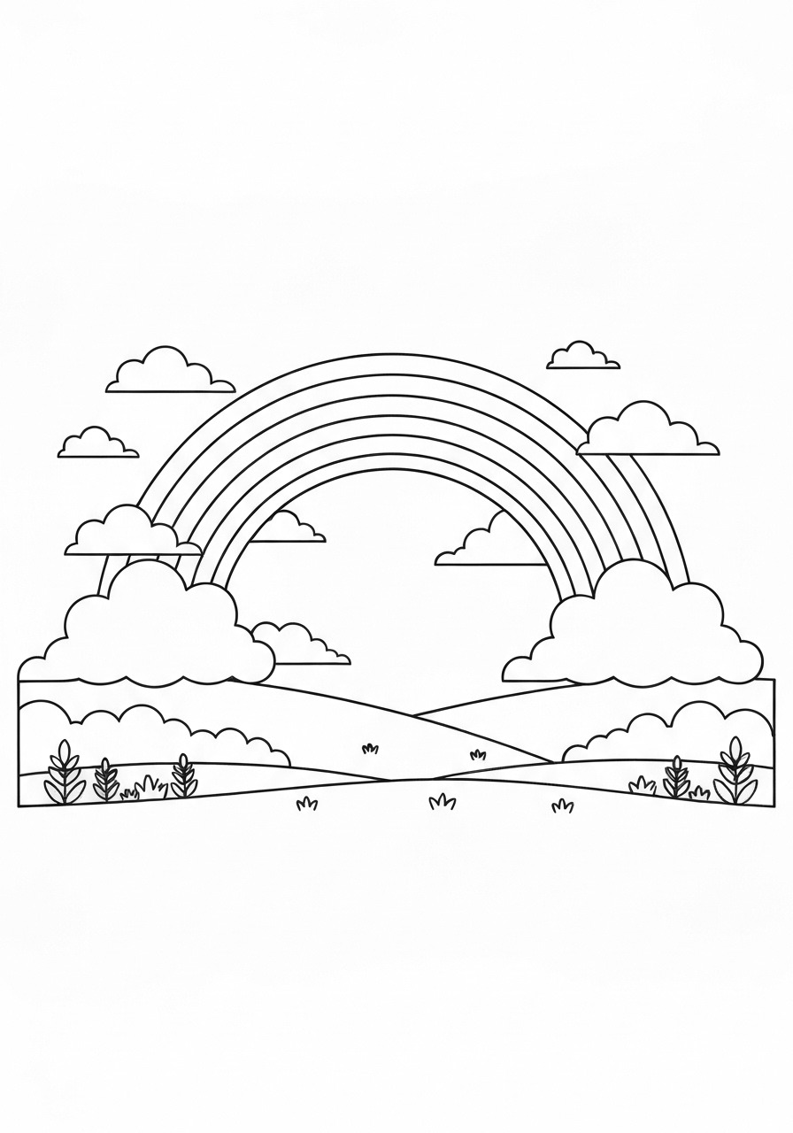 Home 17 rainbow coloring pages for girls