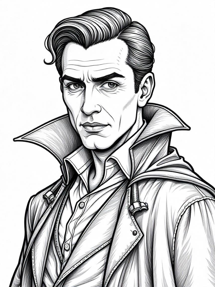 Free Halloween Coloring Pages for Kids – Print & Color Today 10 handsome vampire