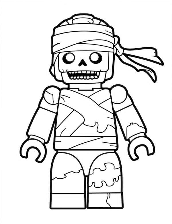 20 Zombie Coloring Pages For Kids 1 Lego zombie coloring page