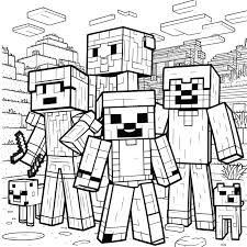 20 Zombie Coloring Pages For Kids 8 Minecraft fans will love this zombie design