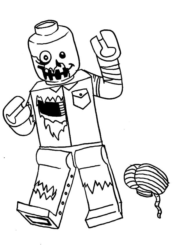20 Zombie Coloring Pages For Kids 10 Roblox zombie
