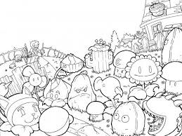 20 Zombie Coloring Pages For Kids 3 war between zombies and plants pages